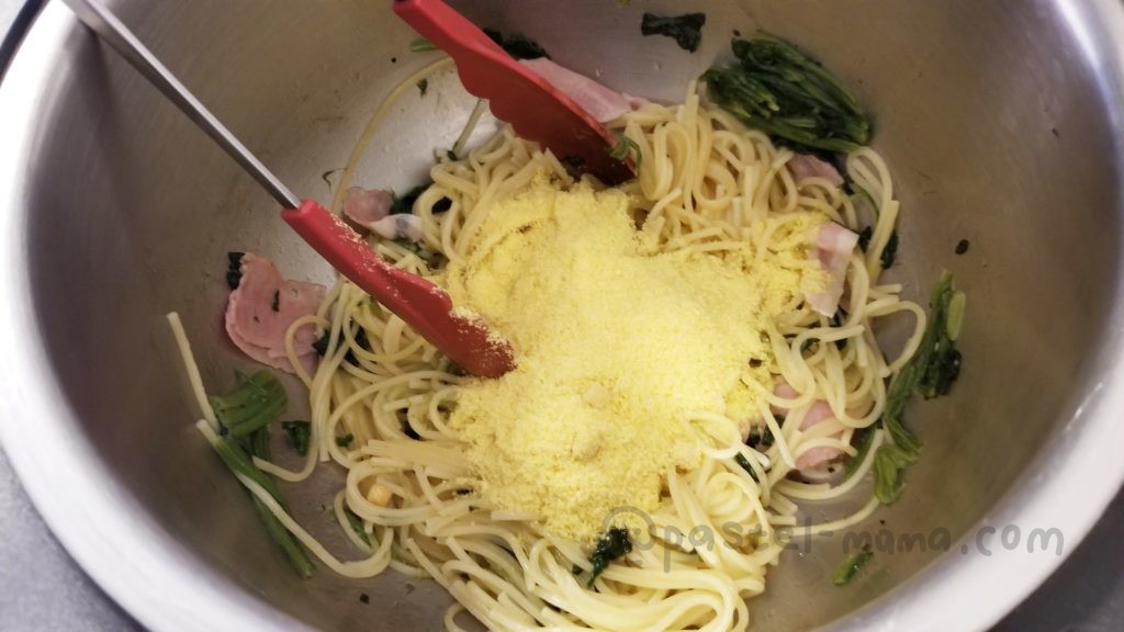 ホットクックで作る別茹でしないコーンスープの素を使ったパスタ