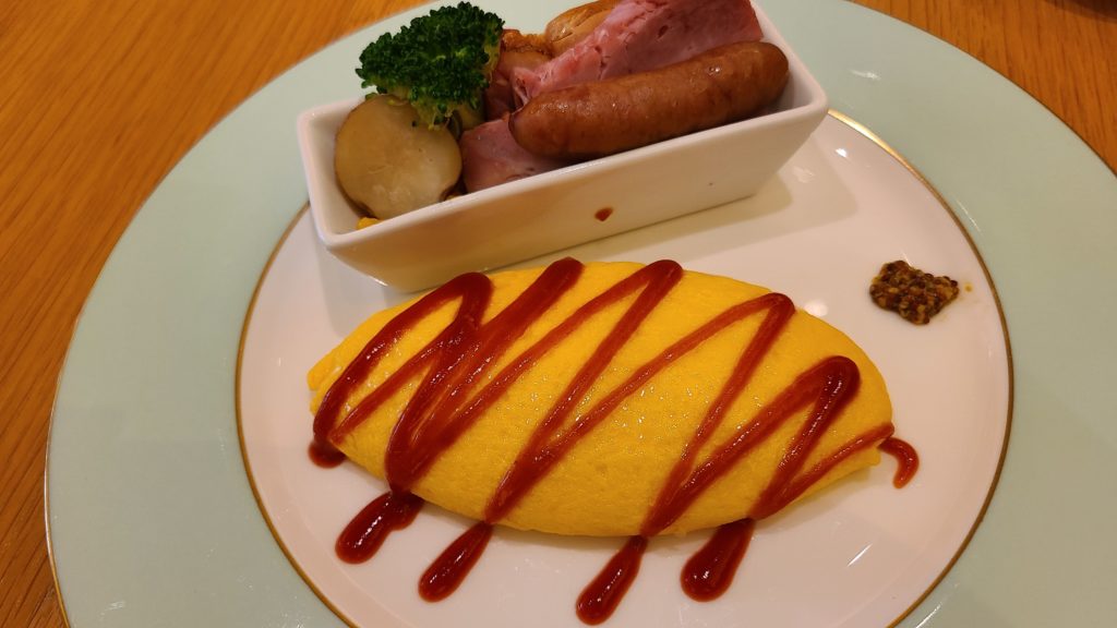ホテルオークラ東京ベイの朝食、プレーンオムレツ