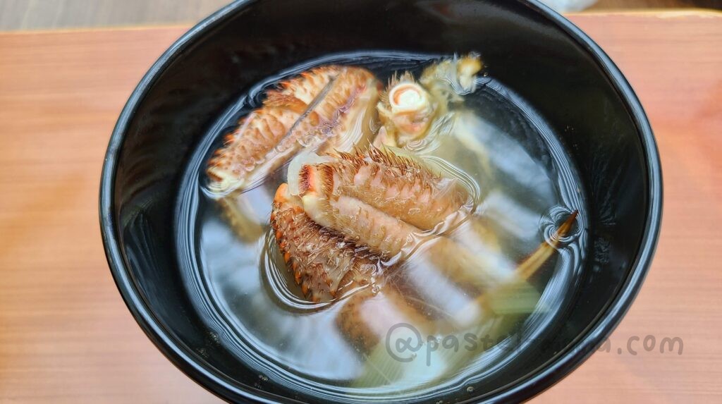 グランドニッコー東京ベイ舞浜の朝食ブッフェ　毛ガニの鉄砲汁