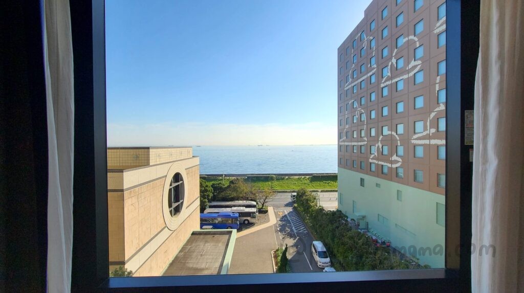 ホテルオークラ東京ベイジュニアスイートから見た景色